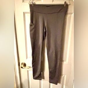 Grundéns Maris Fleece-Lined Base Layer Leggings - Grey - Size Med- Side Pocket
